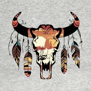 Vintage Country Western Desert Bull T-Shirt